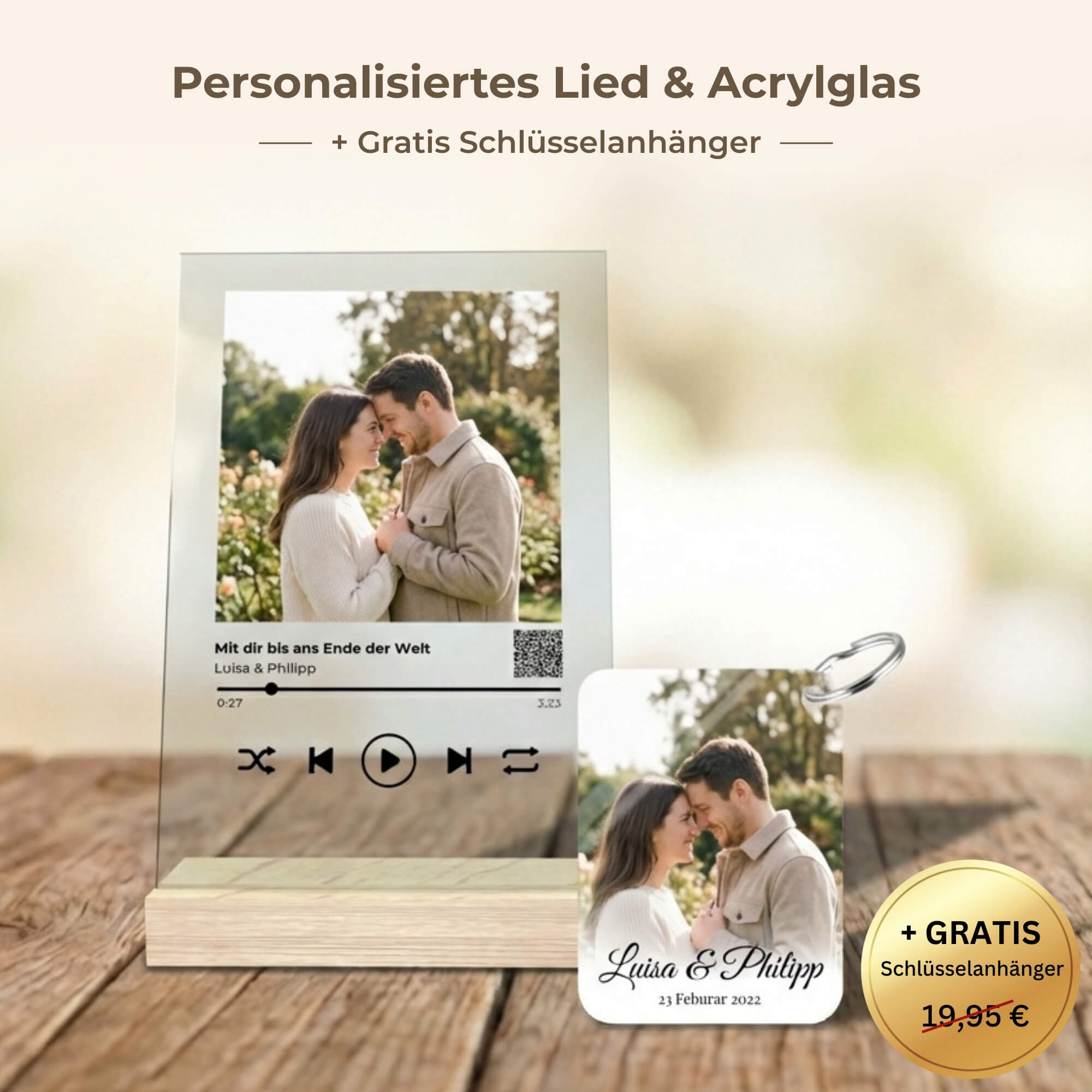 Cadeauset gepersonaliseerd lied